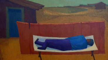 Una de las obras que integra la muestra "Pertenecer al paisaje. Una selección de pinturas del Litoral"