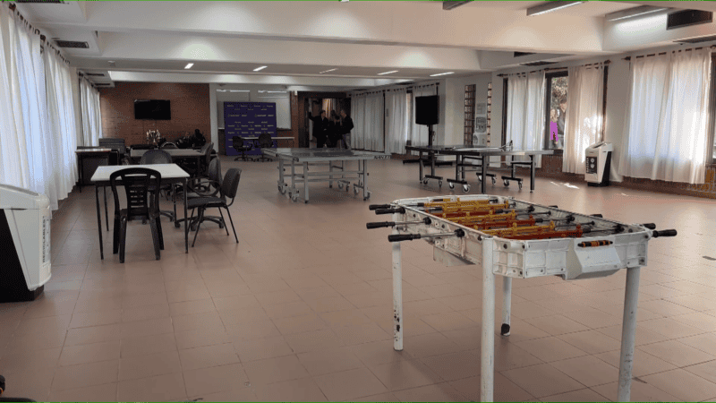 La sala de estar del hotel.