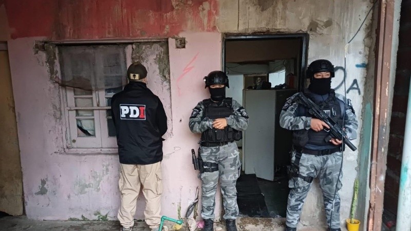 El procedimiento policial se hizo en Siripo al 1400.