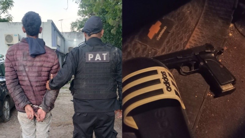 Alexis Y., de 20 años, el único detenido por el asalto de este miércoles.