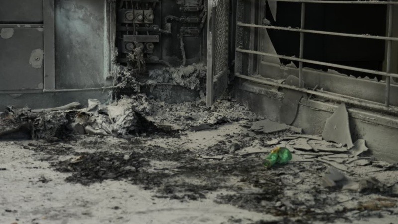 El incendio se produjo en un edificio de pasaje Santa Cruz al 300.