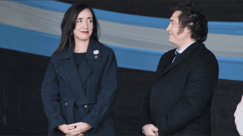 Victoria Villaruel y Javier Milei