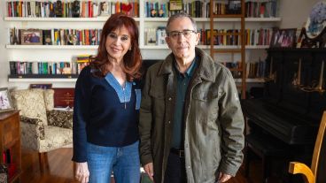 La expresidenta Cristina Kirchner y el abogado Carlos Maslatón.