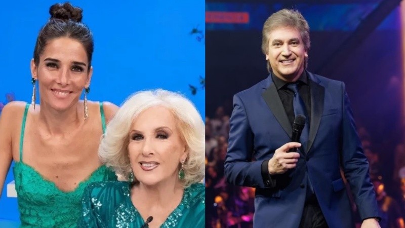 Juana Viale, Mirtha Legrand y Dante Gebel.