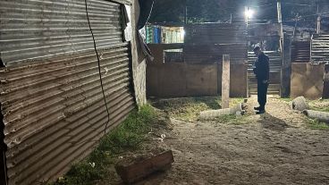 El lugar donde tuvo lugar el homicidio el pasado miércoles.