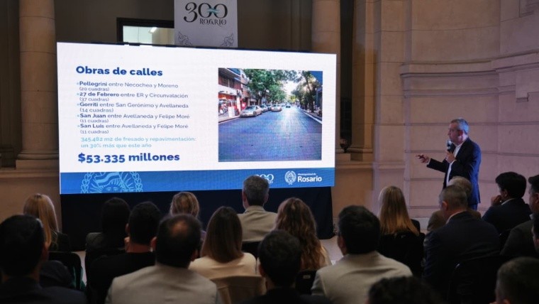 Javkin prevé obras por más de 300 mil millones de pesos en obras sumados los proyectos del municipio y de la provincia.