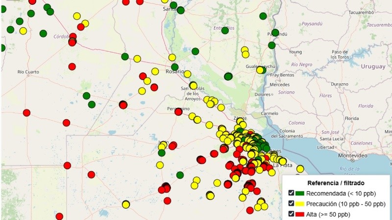 El mapa del Instituto Tecnológico de Buenos Aires (ITBA).