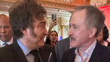 Javier Milei y Peter Lamelas.