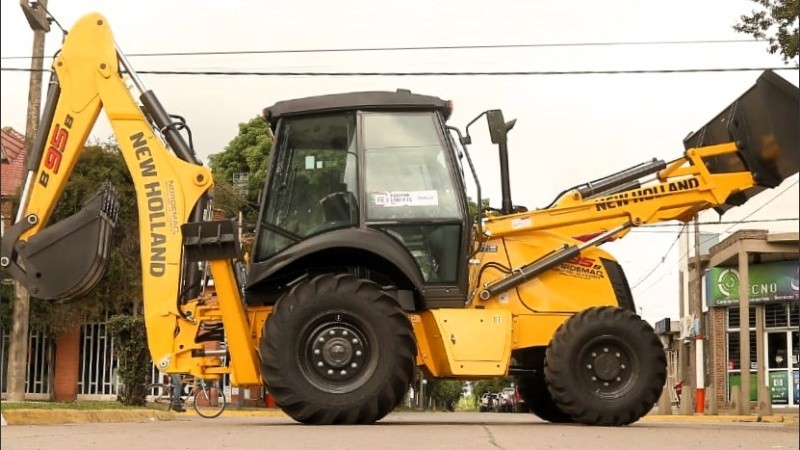 Por las dimensiones de la máquina, no pudo intervenir una grúa.