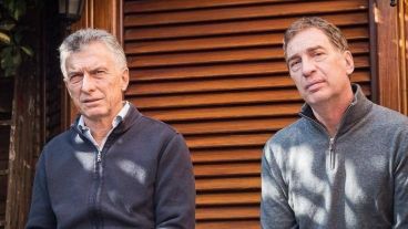 Macri y Santilli, correligionarios del PRO.