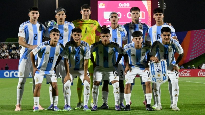 Los once titulares de Argentina en el debut ante Bélgica en el Mundial.