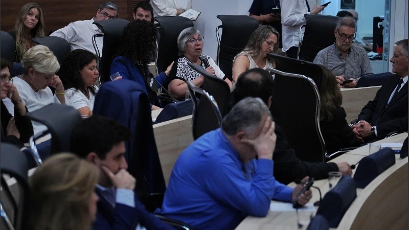 Familiares durante la audiencia.