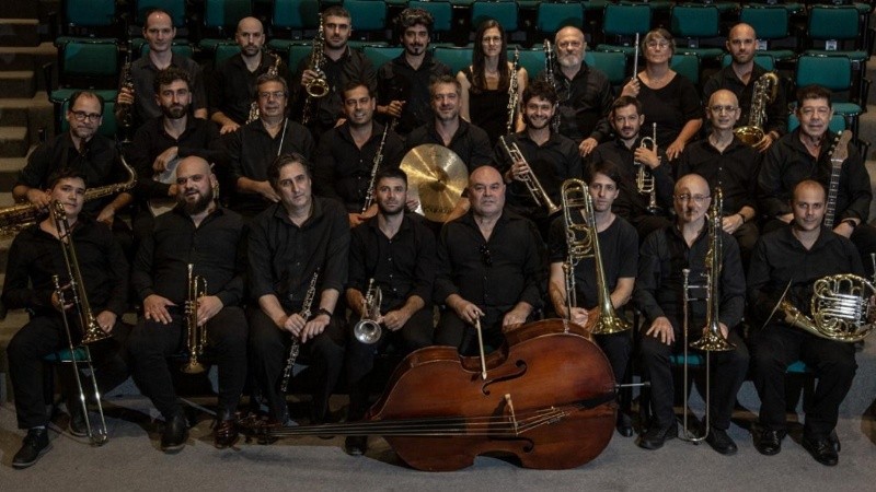 El Ensamble Municipal de Vientos de Rosario.