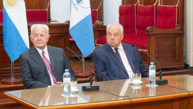 Spuler junto a Rafael Gutiérrez, los dos santafesinos de la Corte.