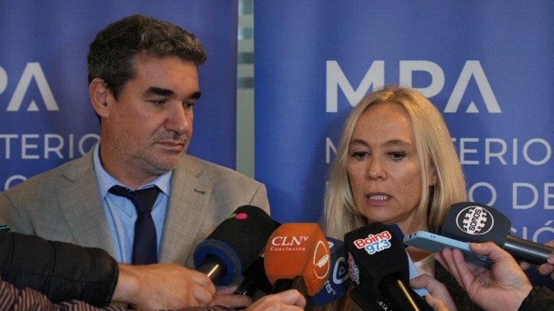 El fiscal regional Matías Merlo y la jefa María Cecilia Vranicich.