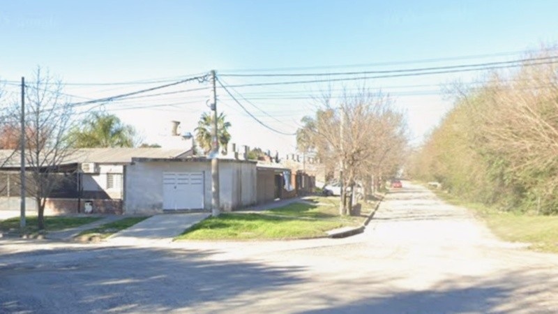 La zona donde ocurrió el crimen.