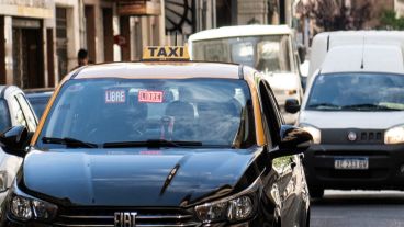Taxis libres en Rosario.