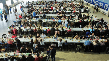 Almuerzo en Nueva Unión, Pérez, Santa Fe.