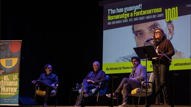 El anuncio se hizo en un homenaje a Fontanarrosa del que participó Serrat.