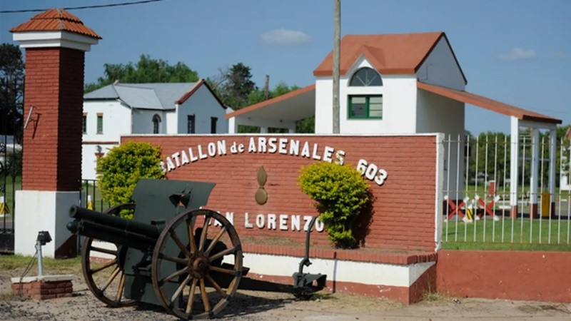 El depósito del batallón, escenario del robo de armamento militar.