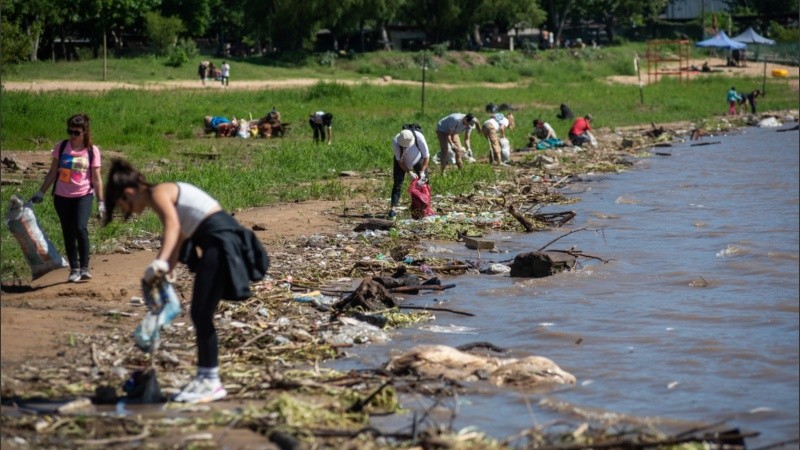 La cantidad de basura que detectan año a año en la campaña no mejoró.