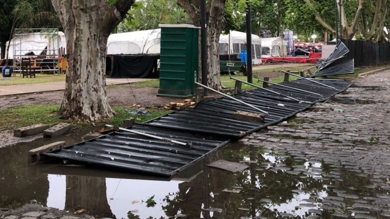 Los trabajos en el Parque Nacional a la Bandera.