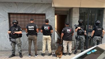 Uno de los domicilios allanados por la PDI.