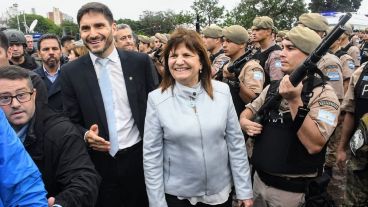 Pullaro y Bullrich, el día de la presentación del Plan Bandera en Rosario.