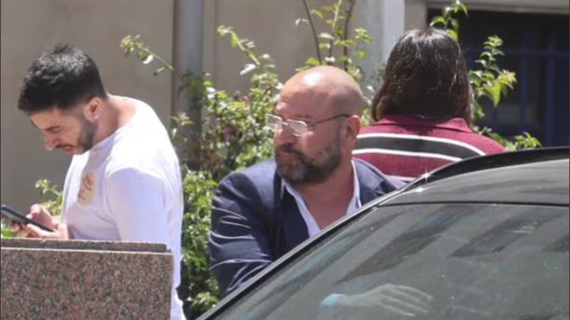 Diego Spagnuolo, hoy, al llegar a Comodoro Py.