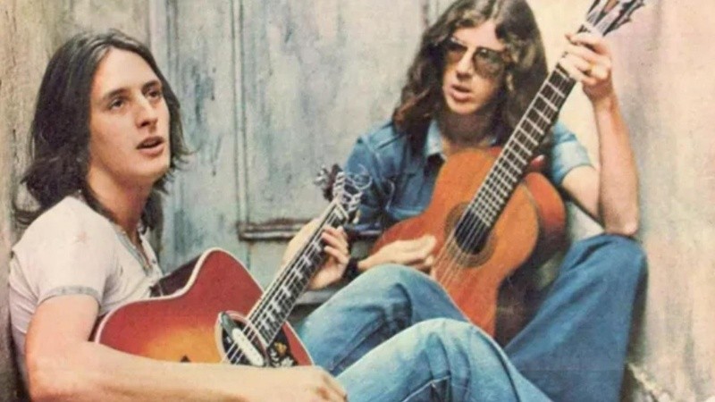 Sui generis, el dúo integrado por Charly García y Nito Mestre.