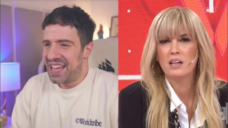 El streamer trató de hipócrita a la periodista