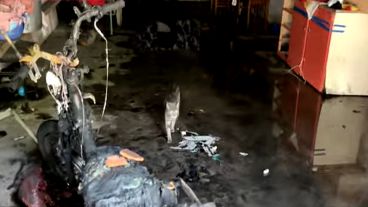 Así quedó la zona de la casa más afectada.