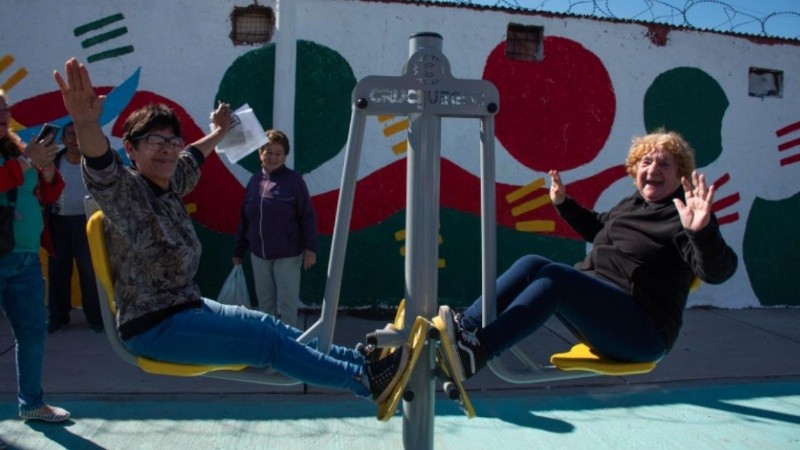 Una postal de la plaza de bolsillo que sumó el barrio San Francisquito que fue votada en el Presupuesto Participativo por vecinas y vecinos.