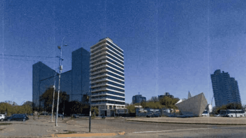 El render con la fachada del nuevo complejo a levantar, a metros del ya famoso 