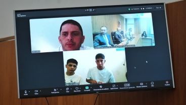 René Ungaro (arriba a la izquierda), el instigador del doble asesinato.