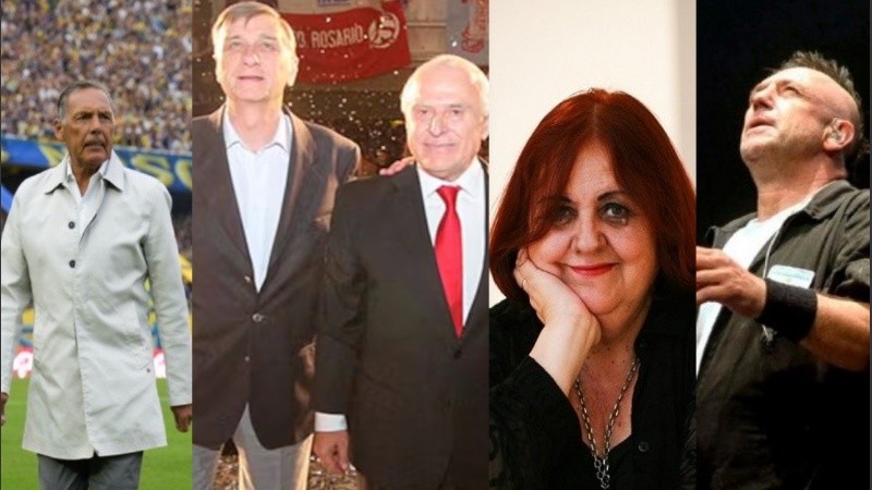 Los homenajeados en Rosario.