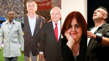 Los homenajeados en Rosario.