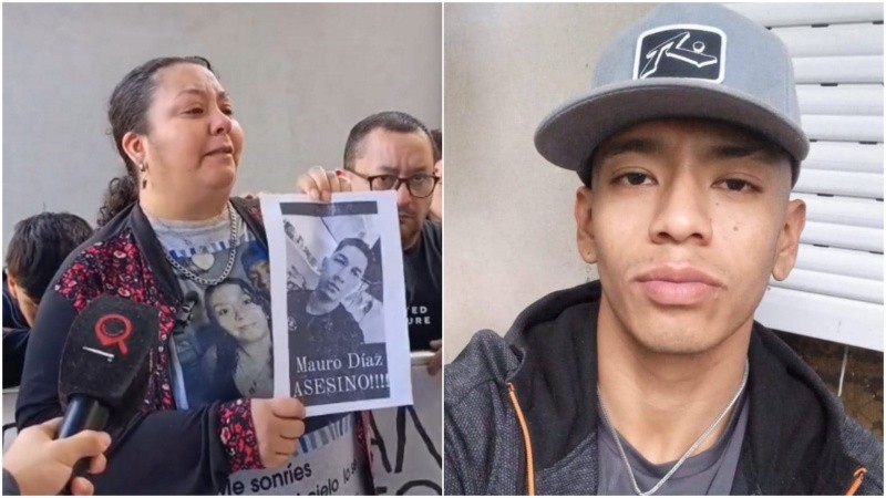 María, al frente del reclamo de justicia por su hijo Santiago.