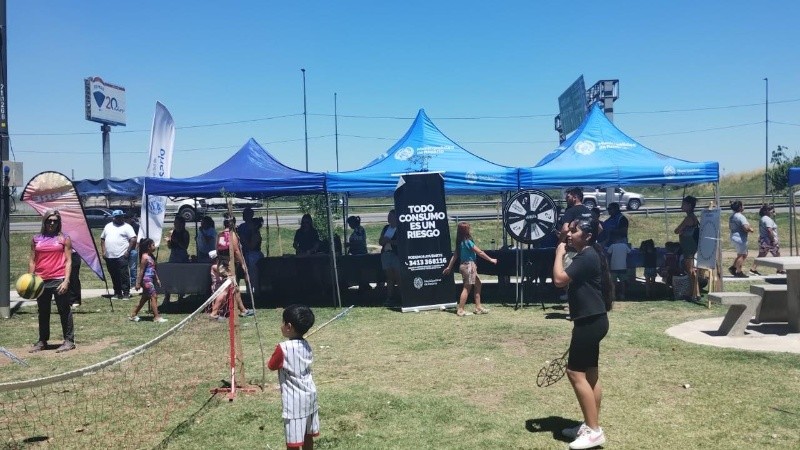 Los distintos dispositivos provinciales durante la inauguración del nuevo espacio.