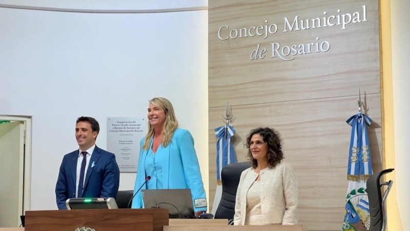 Schmuck, López y Aleart; nuevas autoridades del Concejo.