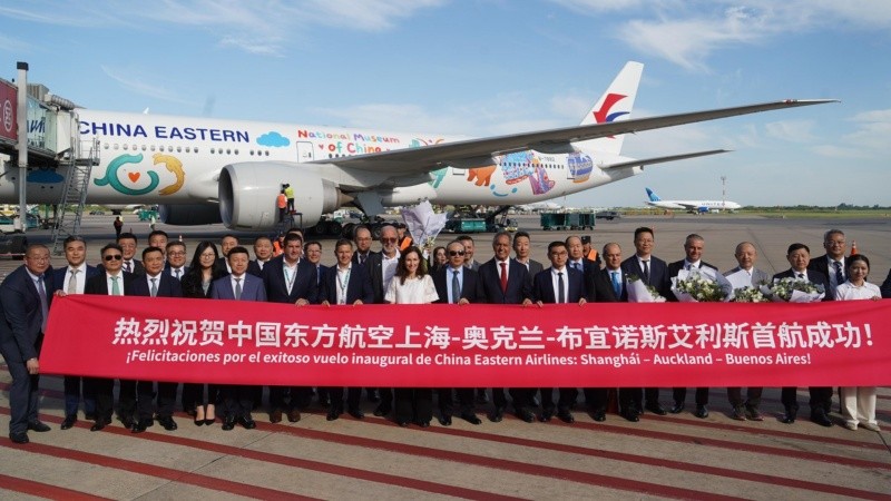 El aterrizaje en Ezeiza fue a las 16.55 de este jueves.