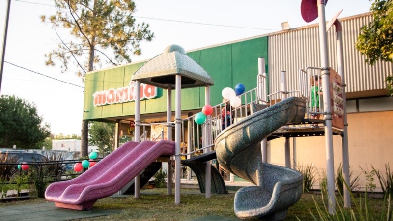 &nbsp;La nueva plaza de juegos infantiles.