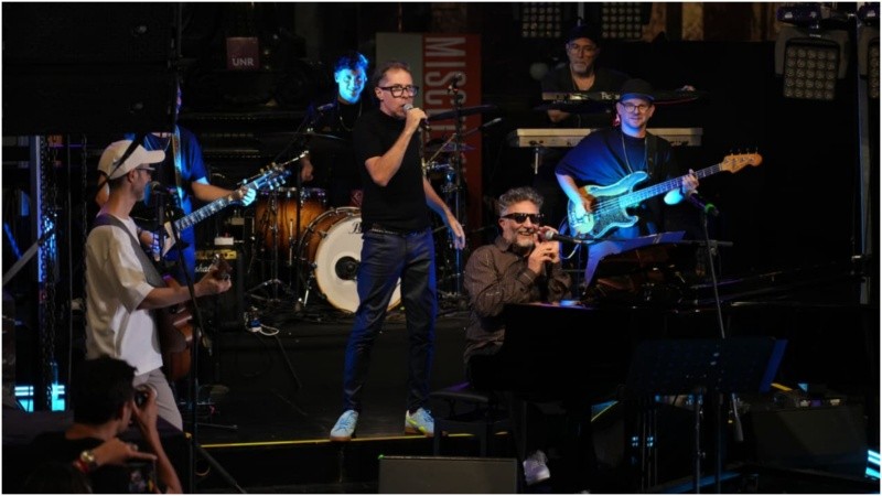 Fito junto a Coki Debernardi en el ECU.