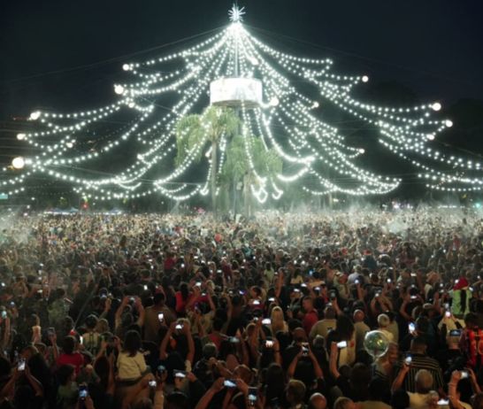 El árbol de Navidad de Rosario.