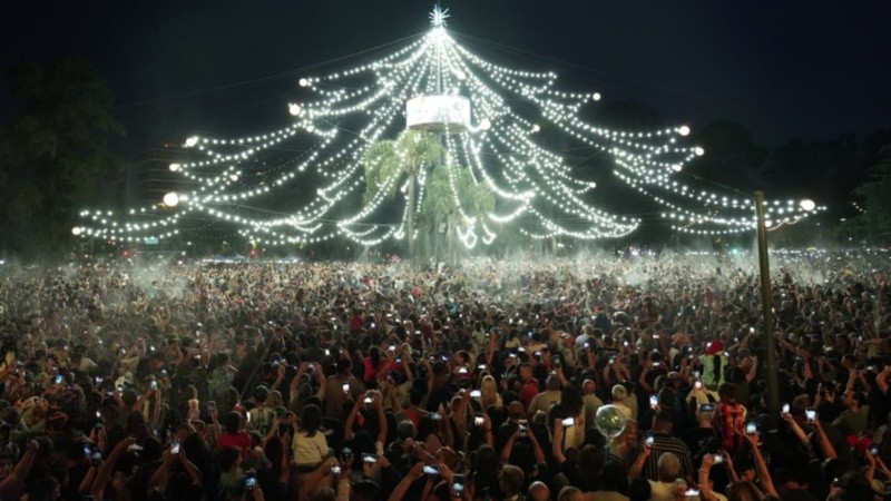 El árbol de Navidad de Rosario.