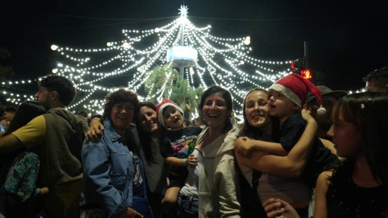 Encendido del árbol de Navidad.