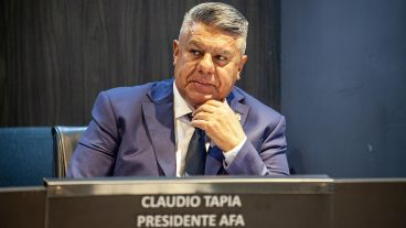 El presidente de la AFA, Claudio Tapia.
