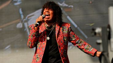 La Mona Jimenez, uno de los históricos del cuarteto.