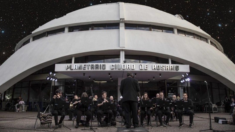 El Ensamble Municipal de Vientos de Rosario.