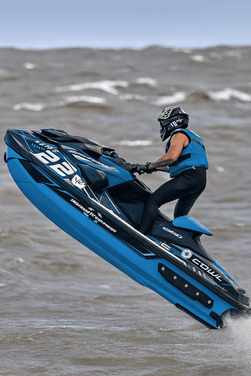 La potencia de la moto de agua y la destreza de Morelli 